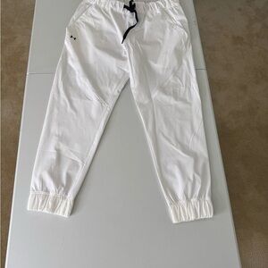 Under Armour White Jogger Sweatpants with Elastic Waistband